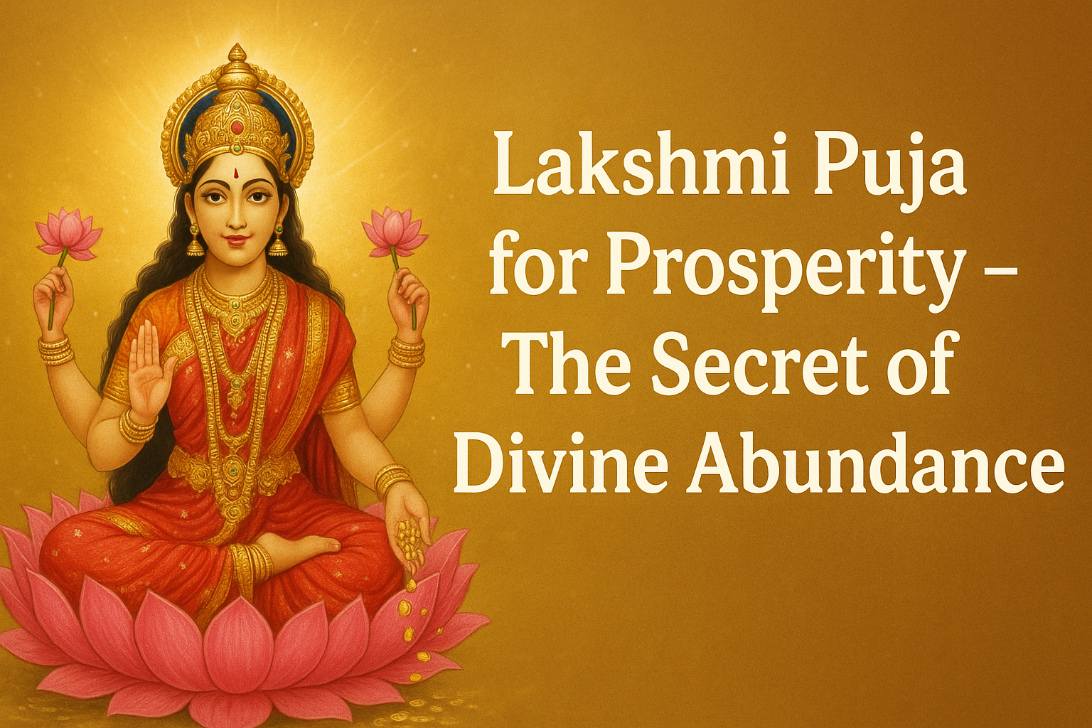 Lakshmi Puja for Prosperity The Secret to Attract Divine Wealth and Positive Energy