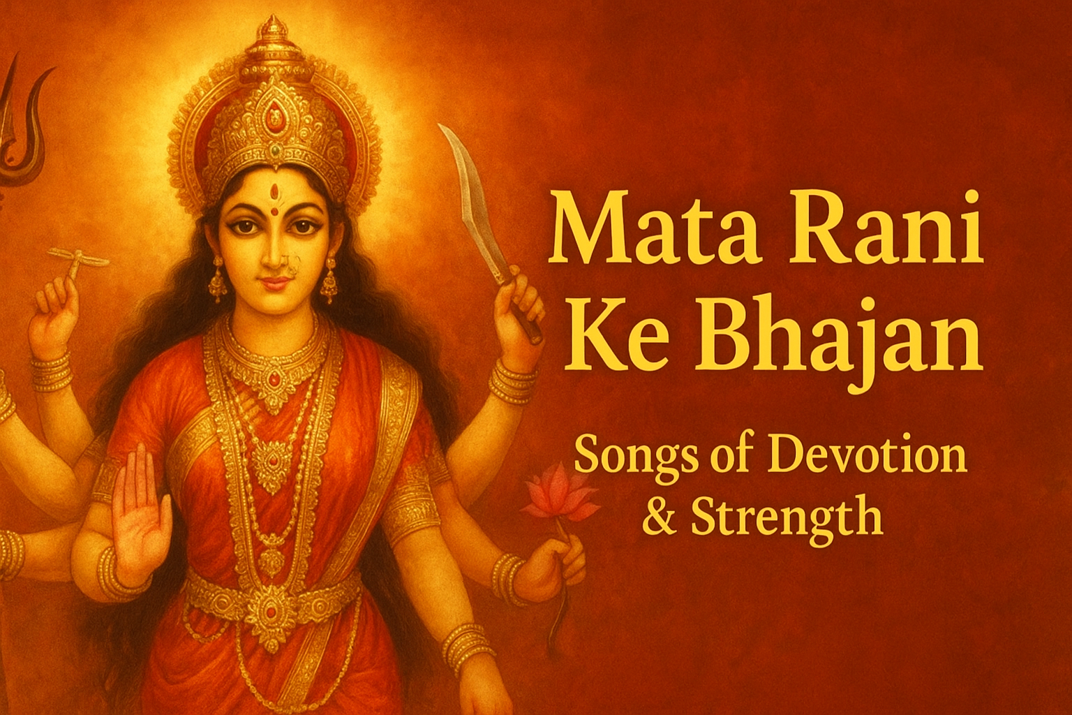Mata Rani Ke Bhajan in Hindi