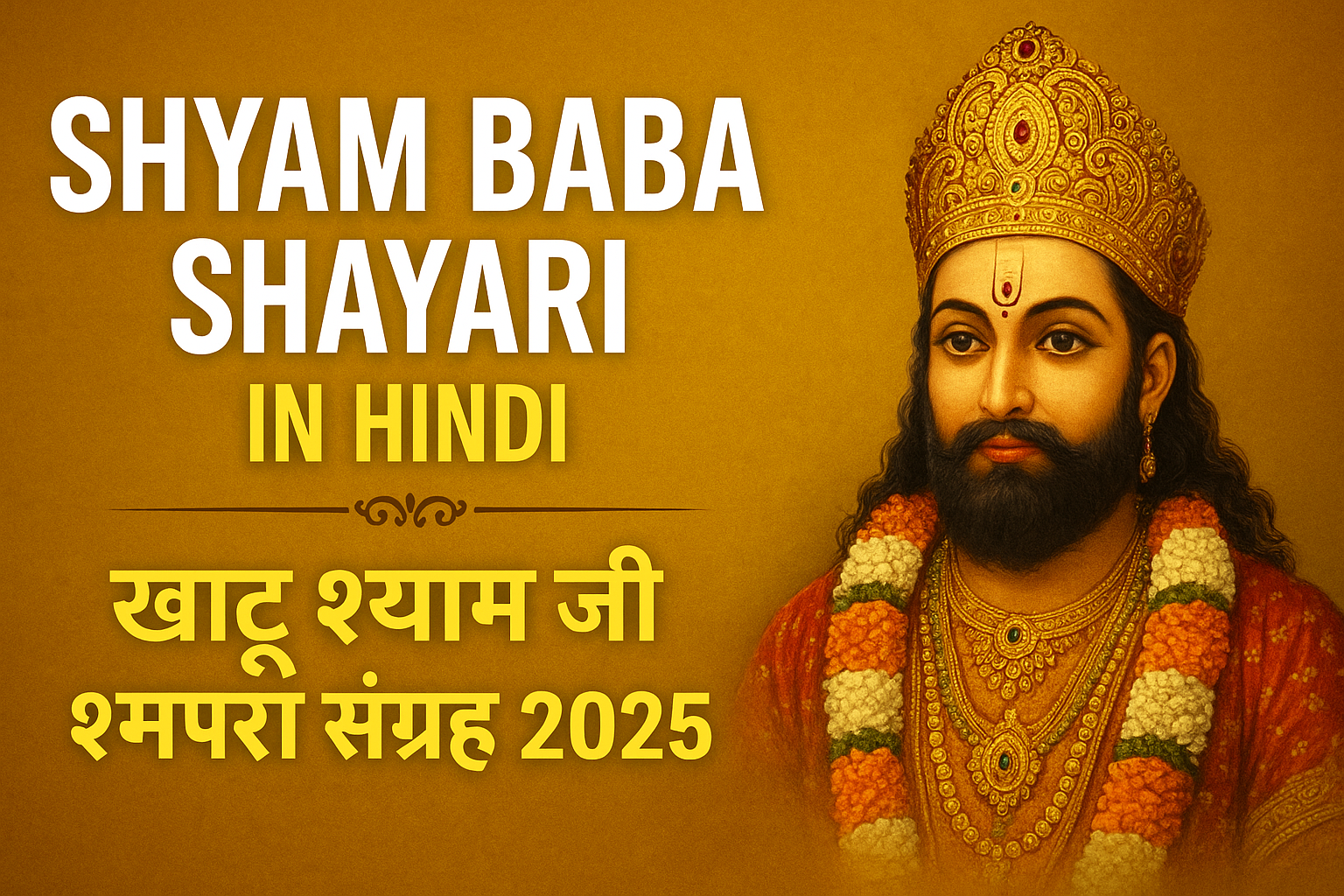 Shyam Baba Shayari in Hindi