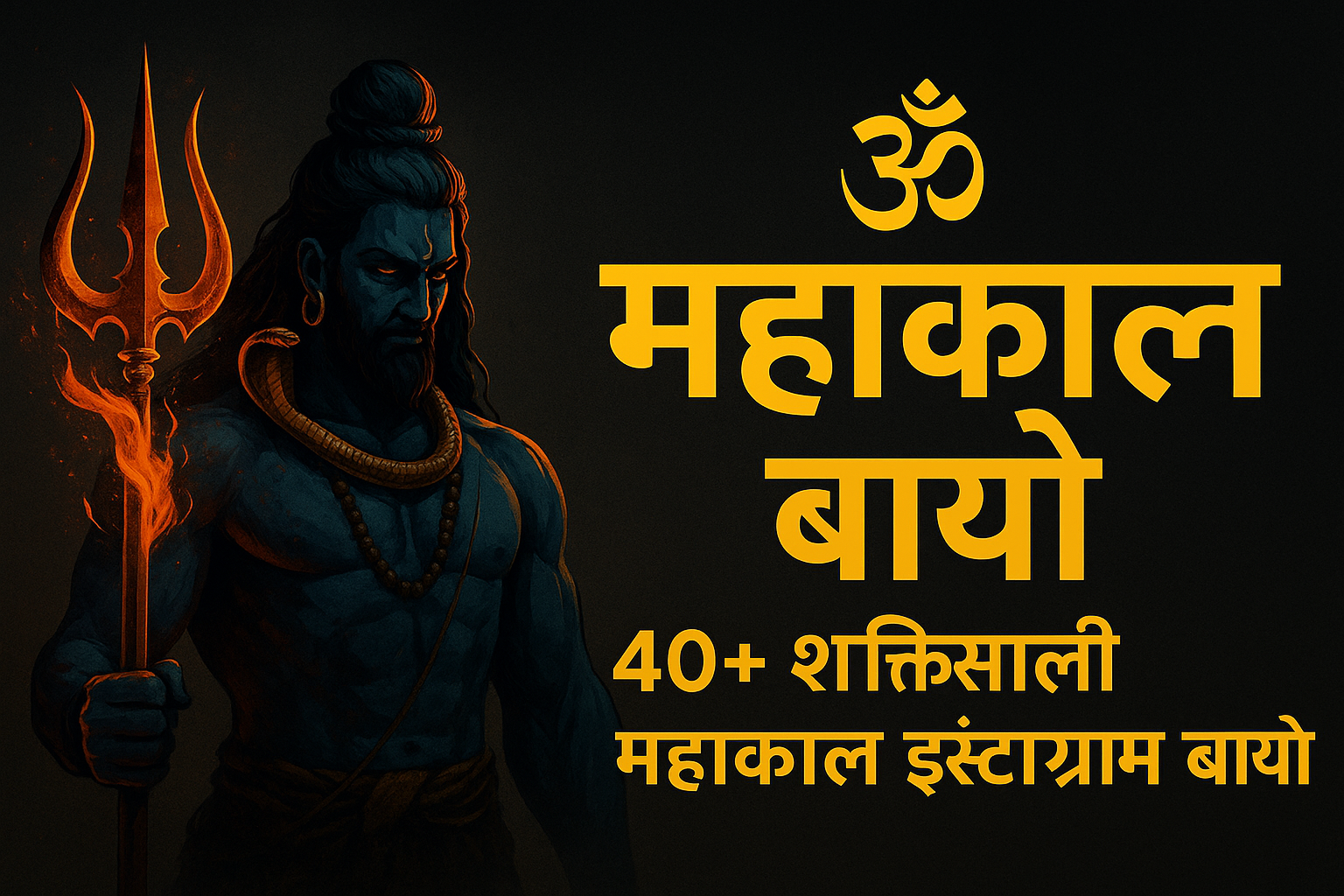 Mahakal Bio in Instagram Bio